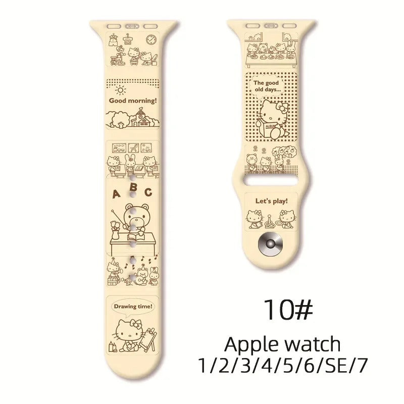 Bracelet Hello Kitty pour Apple Watch.