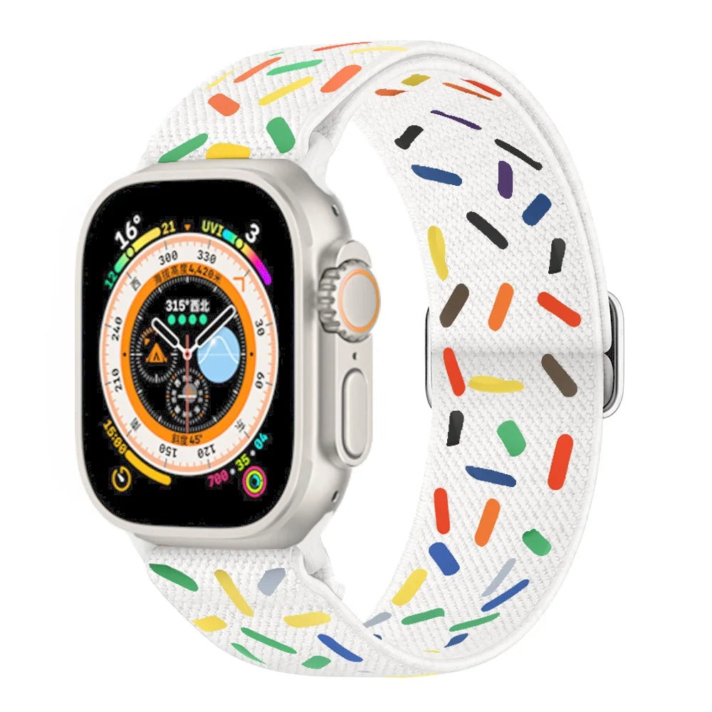 Bracelet Scrunchie pour Apple Watch.