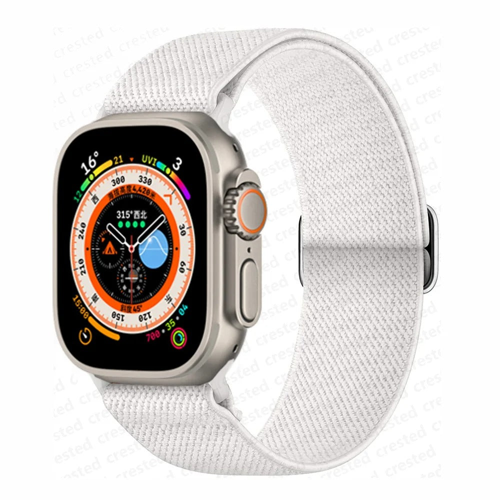 Bracelet Scrunchie pour Apple Watch.