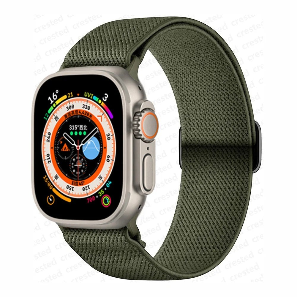 Bracelet Scrunchie pour Apple Watch.
