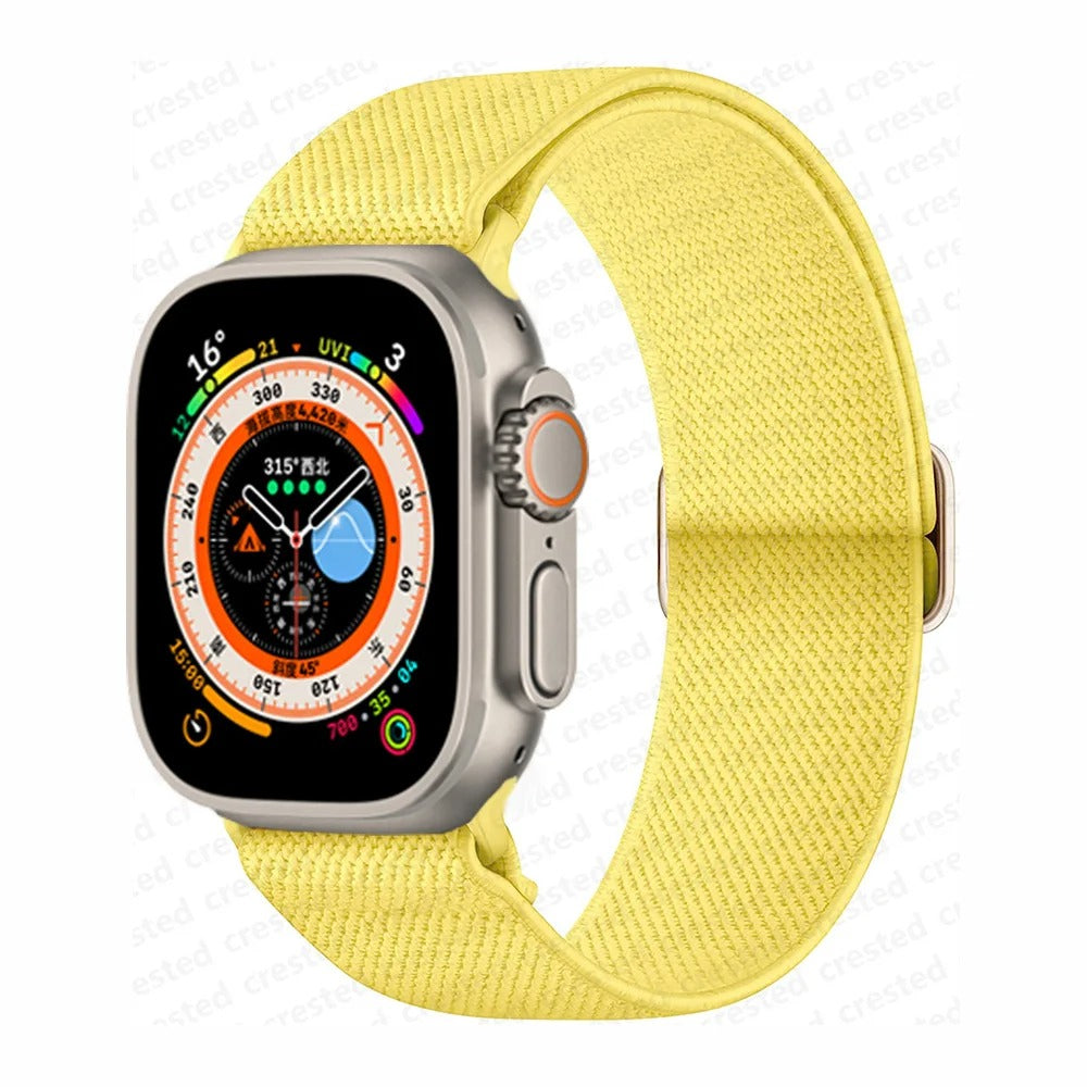 Bracelet Scrunchie pour Apple Watch.