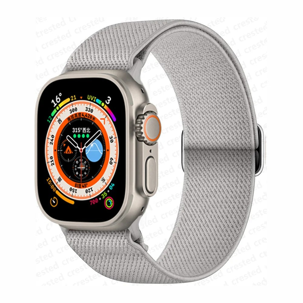 Bracelet Scrunchie pour Apple Watch.