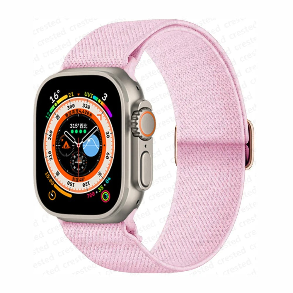 Bracelet Scrunchie pour Apple Watch.