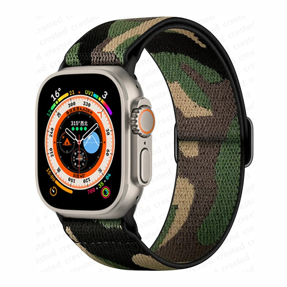 Bracelet Scrunchie pour Apple Watch.