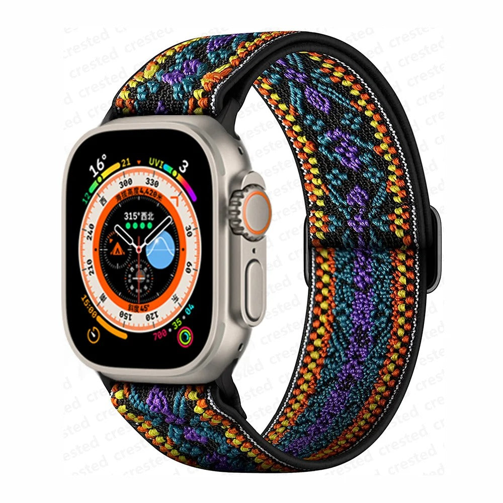 Bracelet Scrunchie pour Apple Watch.