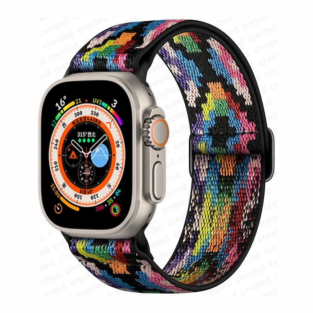 Bracelet Scrunchie pour Apple Watch.