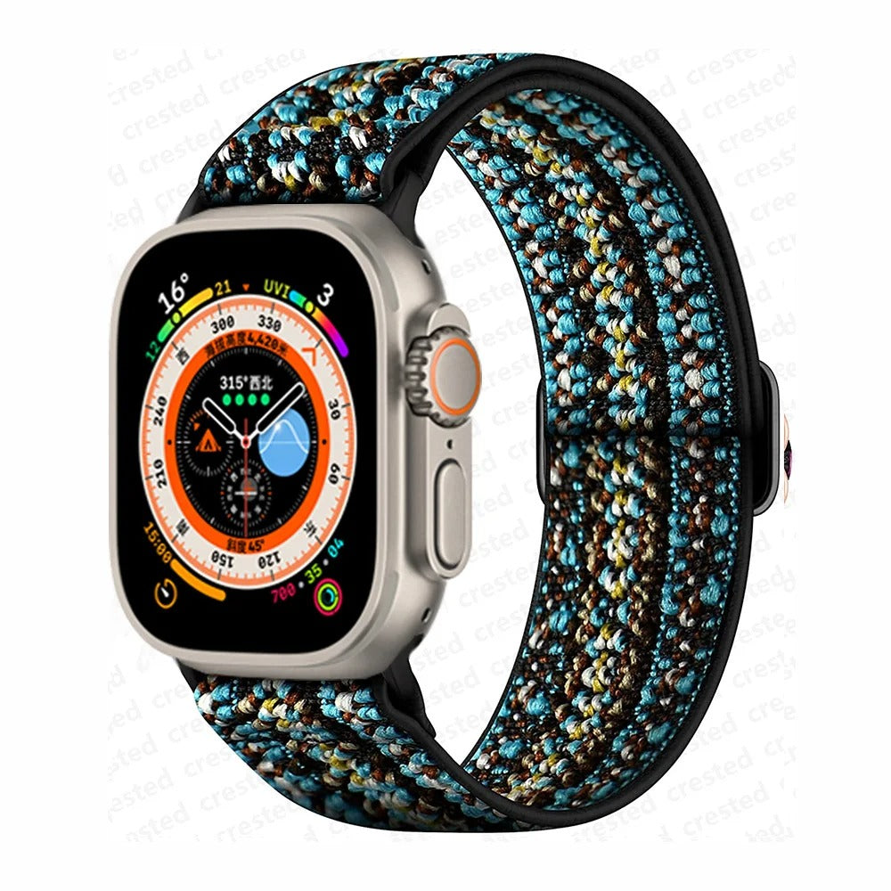 Bracelet Scrunchie pour Apple Watch.