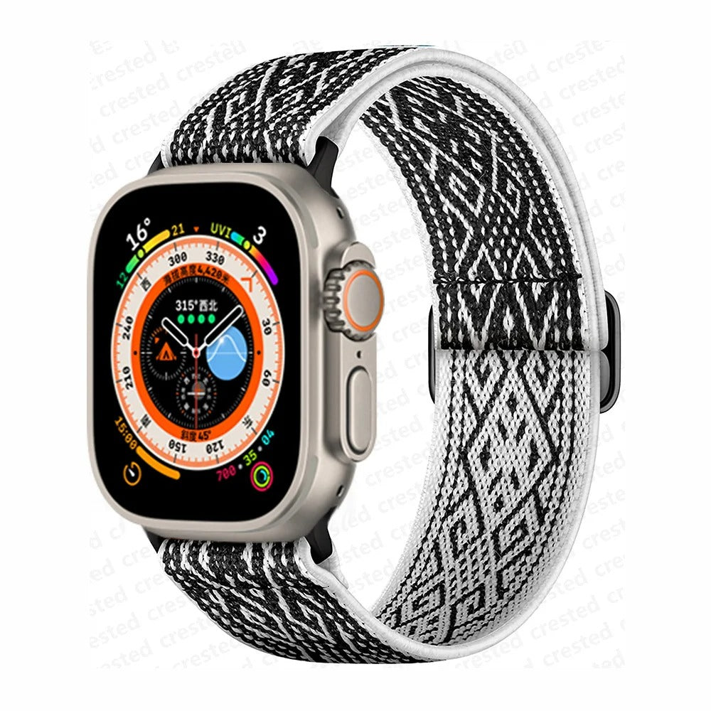 Bracelet Scrunchie pour Apple Watch.