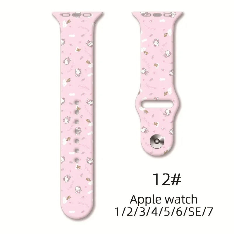 Bracelet Hello Kitty pour Apple Watch.