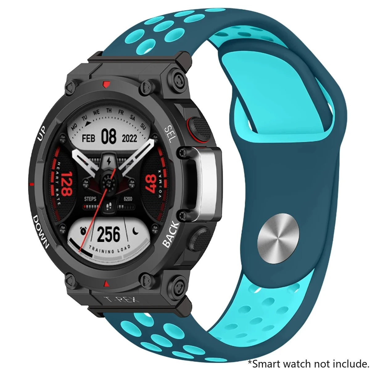 Bracelet en Silicone Respirant pour huawei Amazfit T-Rex 2.
